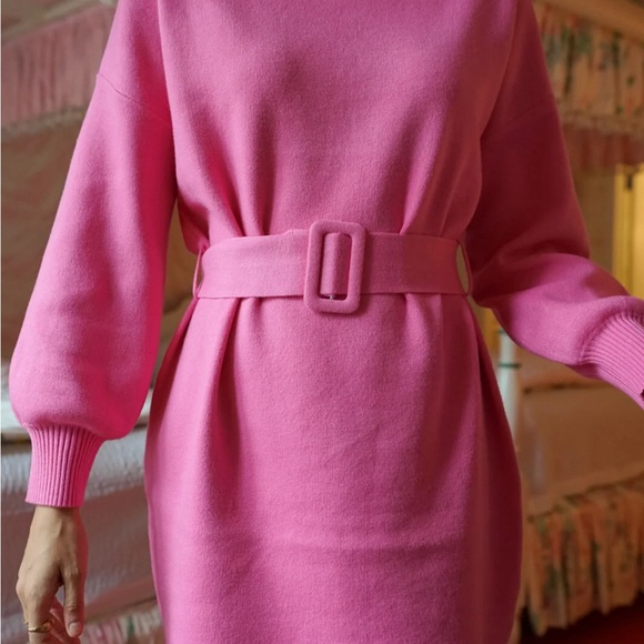 New Yellow the Label Coco Pink Mini Dress - Picture 4 of 4